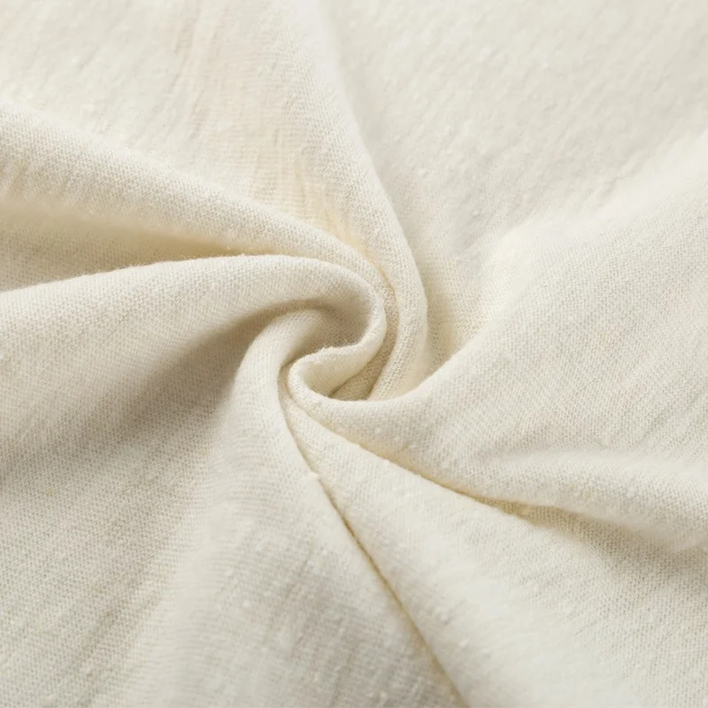 
KH002-55%hemp 45%organic cotton medium weight jersey 210gsm for Spring Summer T-shirt 