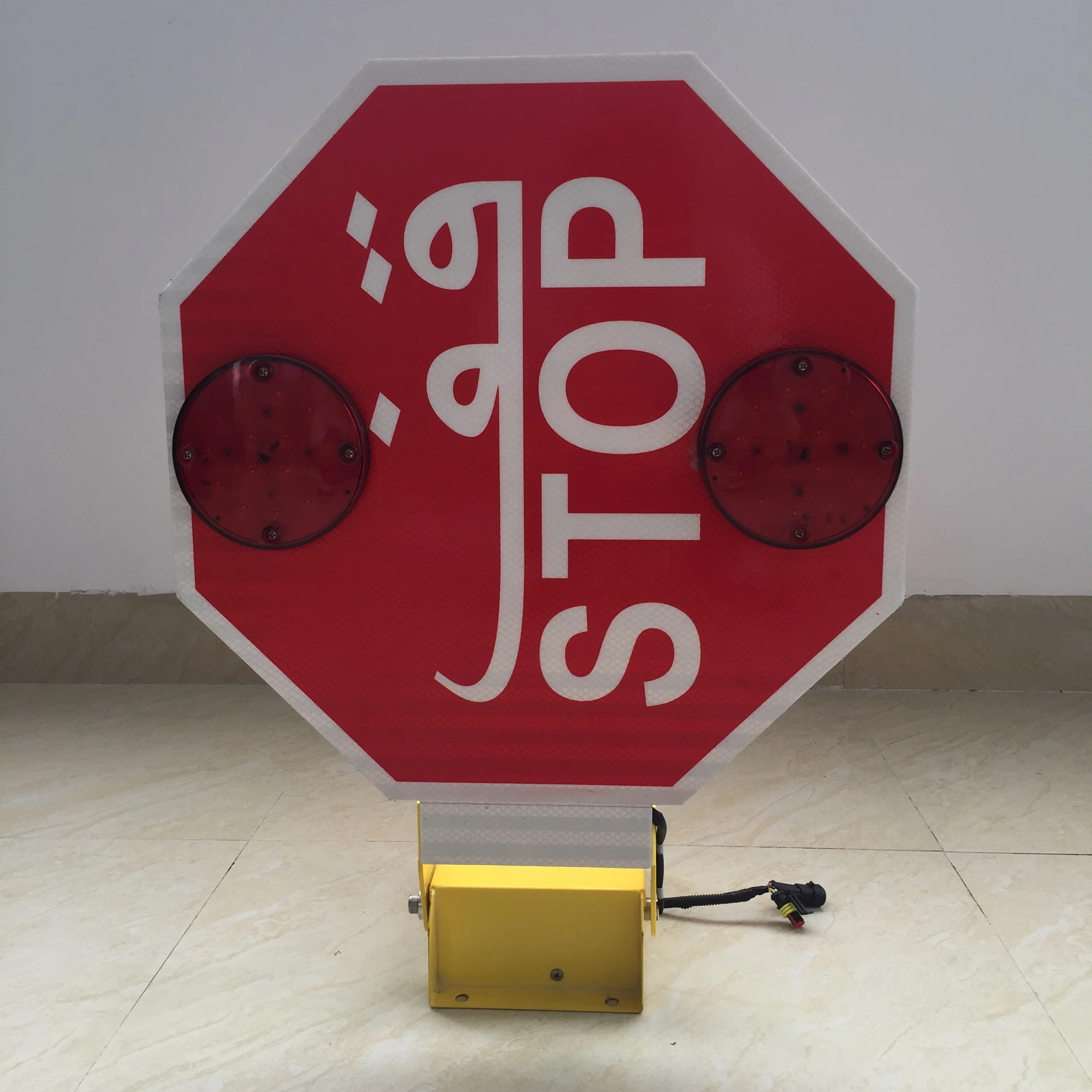Stop sign for school bus bus stop arm sign