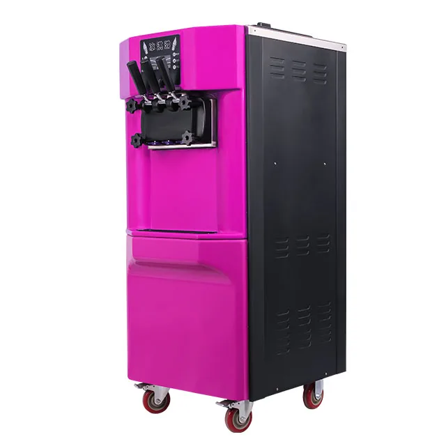 35L/H  Ice Cream Machine Soft Ice Cream Making Machine Three Flavors Soft Serve Machine For Ice Cream