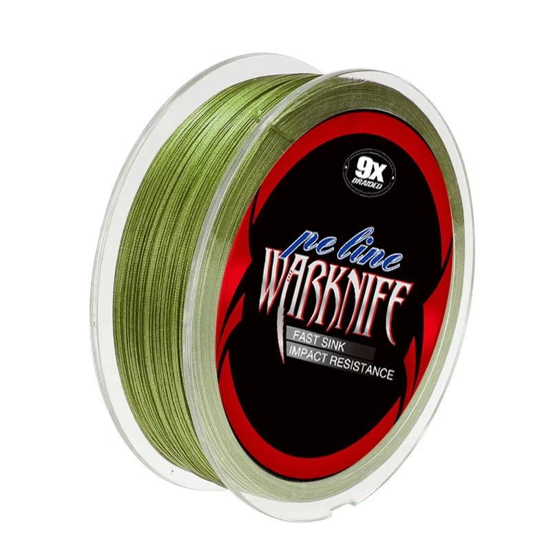 Warknife 300M 500M 9X Braid Fishing Line Super Strong 9 Strands Japanese Multifilament Smooth PE Carp Fishing Wire pesca PE X9
