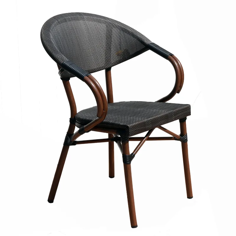 Big Size Rattan Outdoor Restaurant Furniture Patio Chairs Outdoor Rattan Wicker Chairs