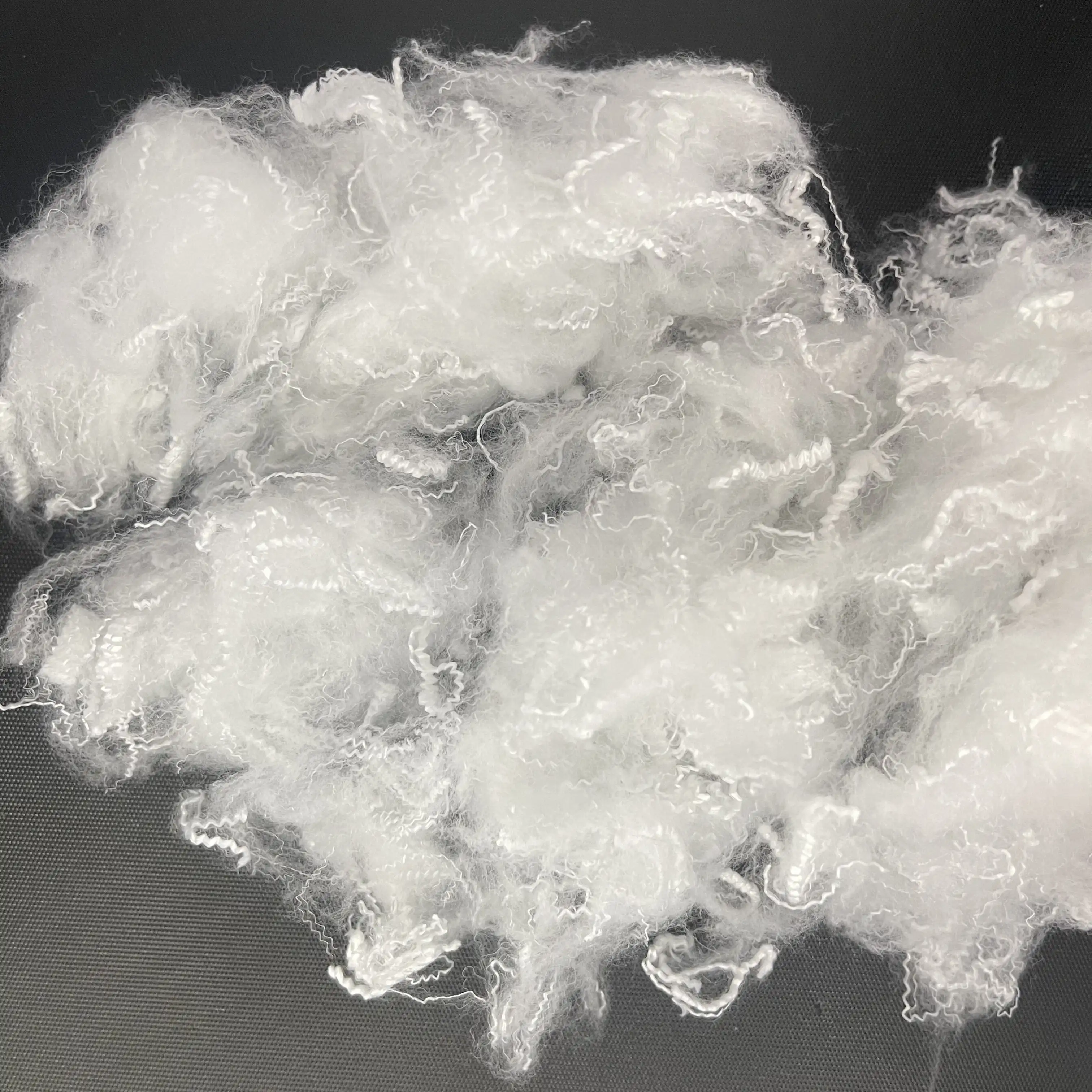 New 1.2D*25mm Polyester Fiber Materials Satple Fiber Fill Product No Silicon