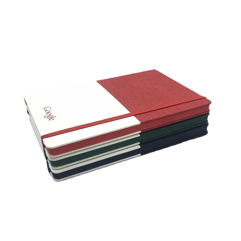 
2021 Popular new design custom notebook with pen holder colored edge bullet A5 journal PU leather notebook with logo 