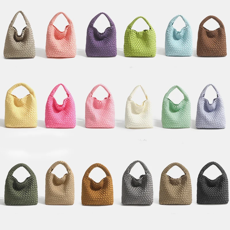 2024 Custom Handmade Woven Neoprene Tote Bag For Women Luxury Handbag Purse