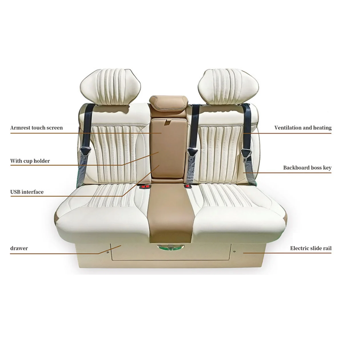 Luxury Electric VIP Leather Van Car Seat for Tuning MPV Limousine  Minibus Motorhome Camper Van Alphard  Sienna Hiace VITO