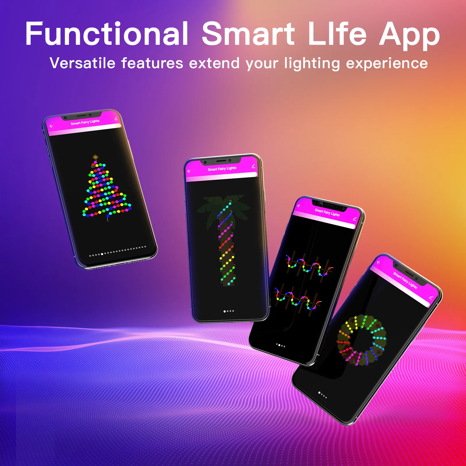 
Christmas Twinkle String Lights 3M 30LEDs WIFI TV Backlights ICRGB USB DC 5V LED Lights Music Function For Decoration String 