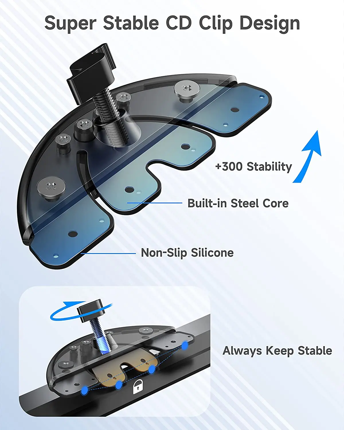 17mm Ball Head Car CD Slot Phone Holder Base Universal Car CD Slot Clip Mount for Mobile Cellphone Holder Car GPS Bracket