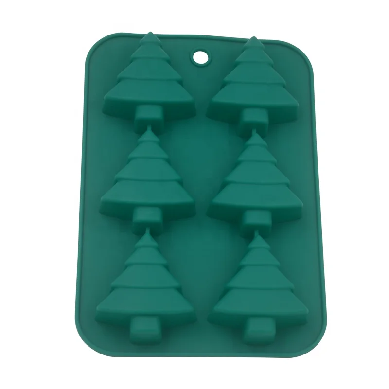 Chocolate Molding machine The Christmas tree Shaped Silicone Chocolate Mold moldes de policarbonato para cake mold