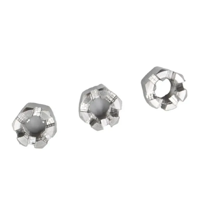 M24 M30 A2 A4 stainless steel SS304 hex slotted castle nut DIN935