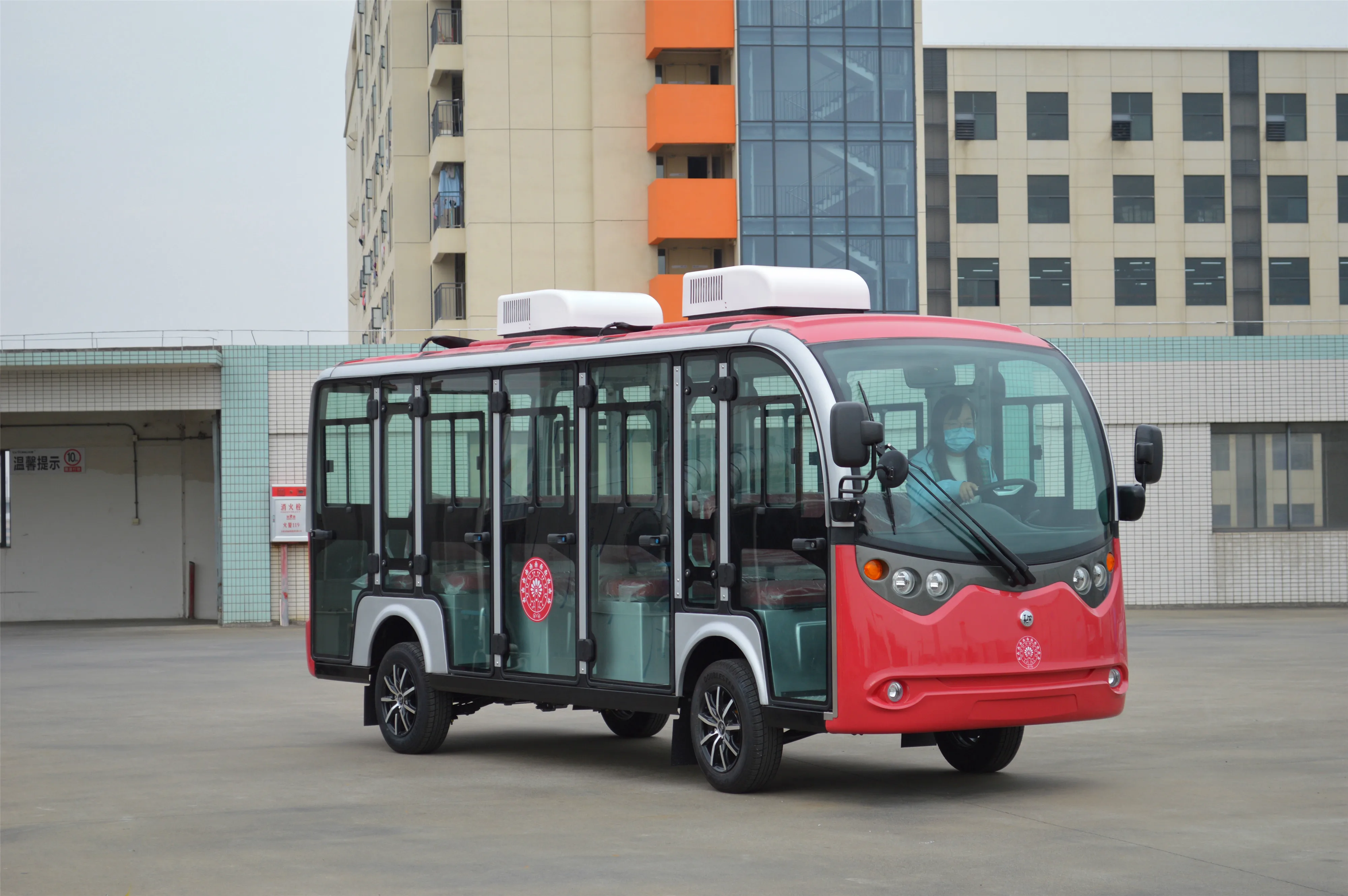 CE 14 Seats Electric Sightseeing Bus Car