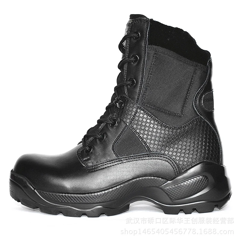 China wholesale suede leather patrol Combat shoes