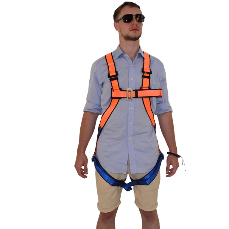 Fall protection equipment Customized Adjusting Full Body Climbing Harness Safety Belt