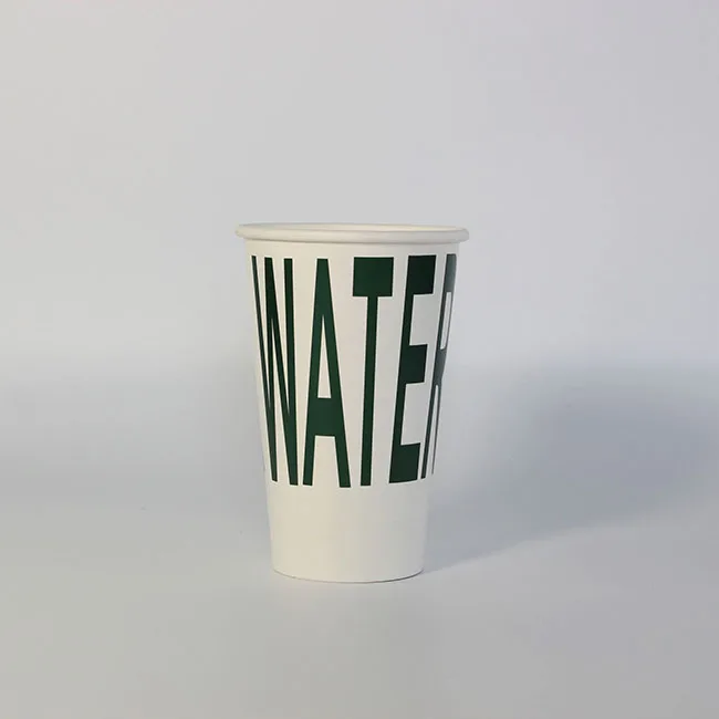 Mz Disposable Water Beverage Coffee To go Paper Cup Printed Single Wall PE Coated Paper Cups Custom Logo