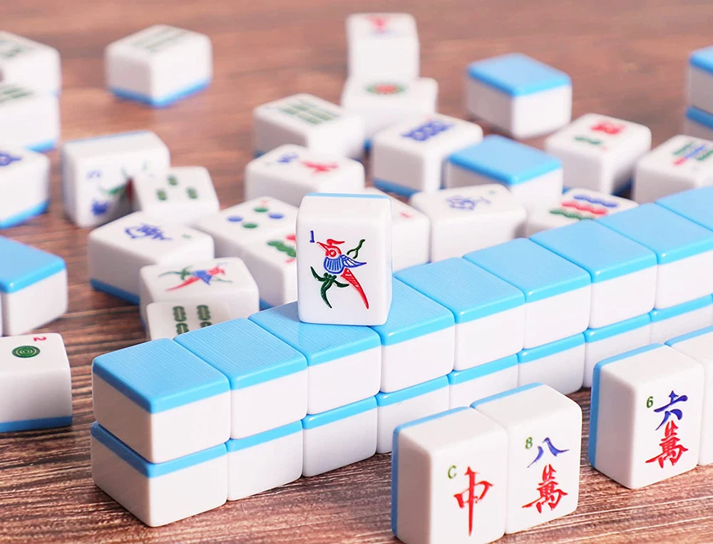 Chinese Melamine majiong custom mahjong travel case set