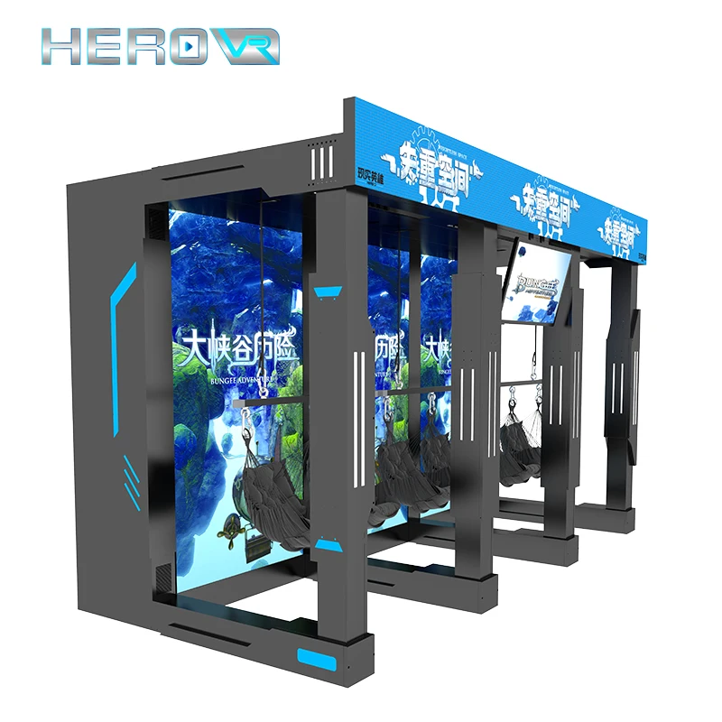 HEROVR Must-Have Attraction Immersive Skydive Sim VR Bungee Jump for Theme Parks Outdoor Fun Zones