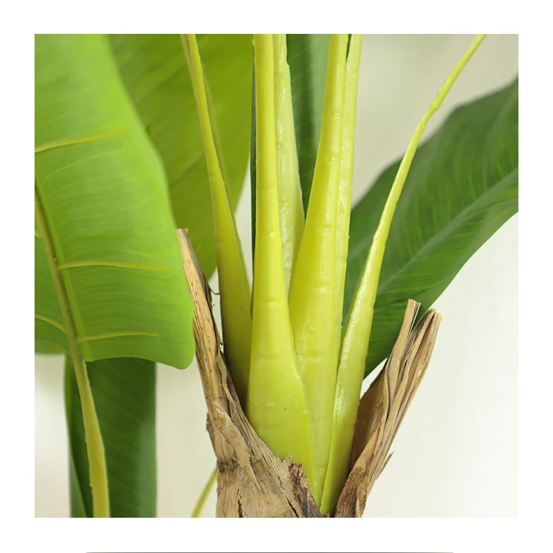 L Banana Leaf Artificial Bonsai Tree for Sale Banana Plant Tree for Indoor Decoration Bonsai Banana Tree