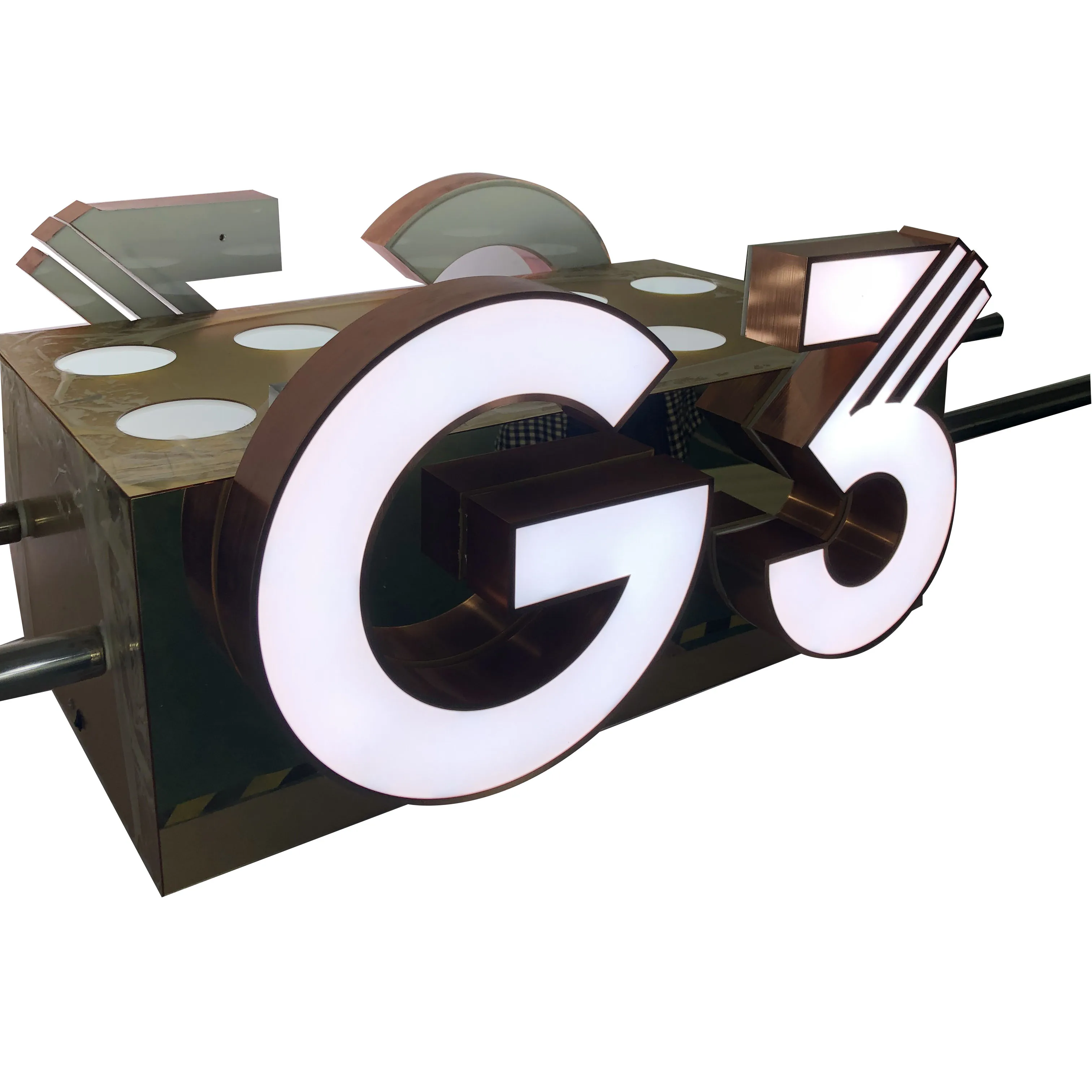 Stainless steel metal glorifier presenter for whiskey brandy 10 bottles chariot