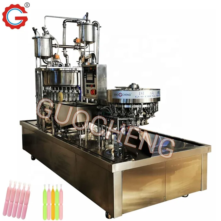Fully Automatic Fruit Shaped Juice Ice Lolly Liquid Filling Machine