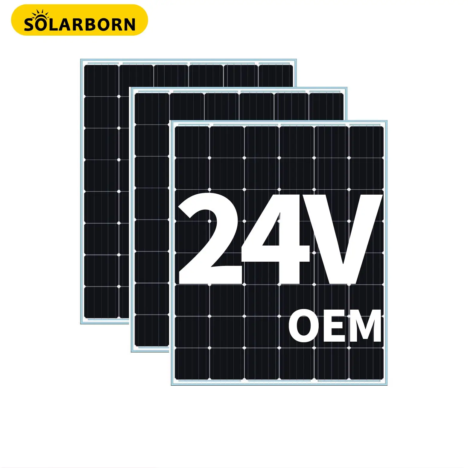 Солнечная панель Solarborn, 24 В, 250 Вт, 190 Вт, 200 Вт, 270 Вт, 300 Вт, 320 Вт, 400 Вт, 500 Вт