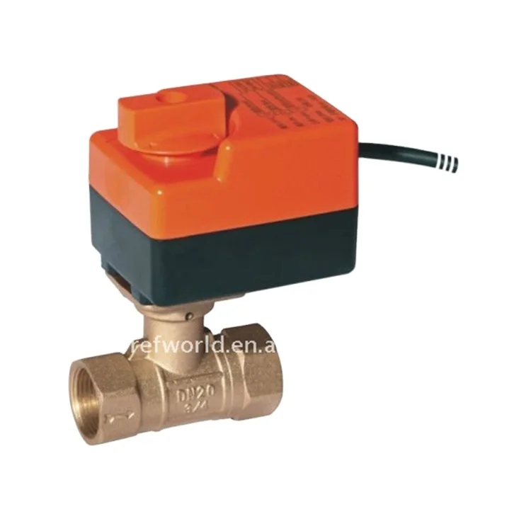 LFS Liquid Flow Switch  Motor Operated Brass Ball Valve for  HVAC