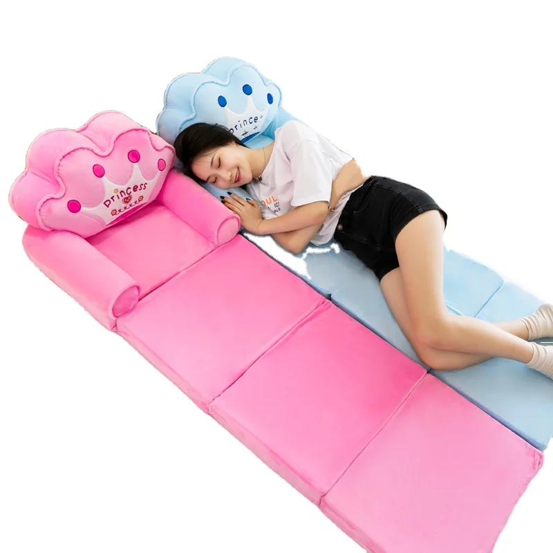 Детский диван-подушка, набор диванов для гостиной, мультяшная игрушка, Детский плюшевый складной диван с четырьмя слоями плюша