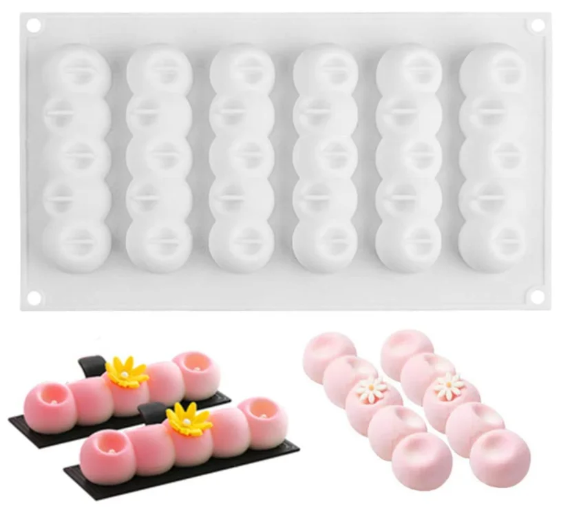 3D Long Strip Shape Silicone Baking Mold for Mousse Cake French Dessert  Pastry Chocolate, Cake Decoration
