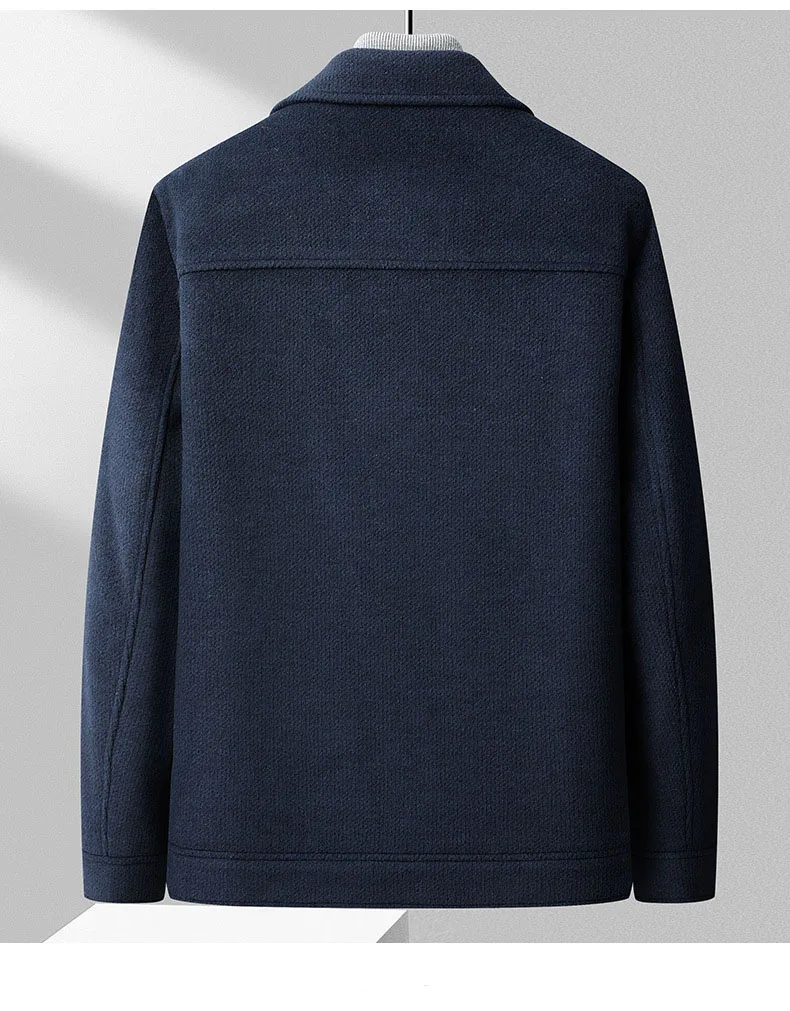 Workwear Woolen Jacket for Men  Autumn/Winter Large Pocket Woolen Coat  Wholesale Customized Short Woolen Tops