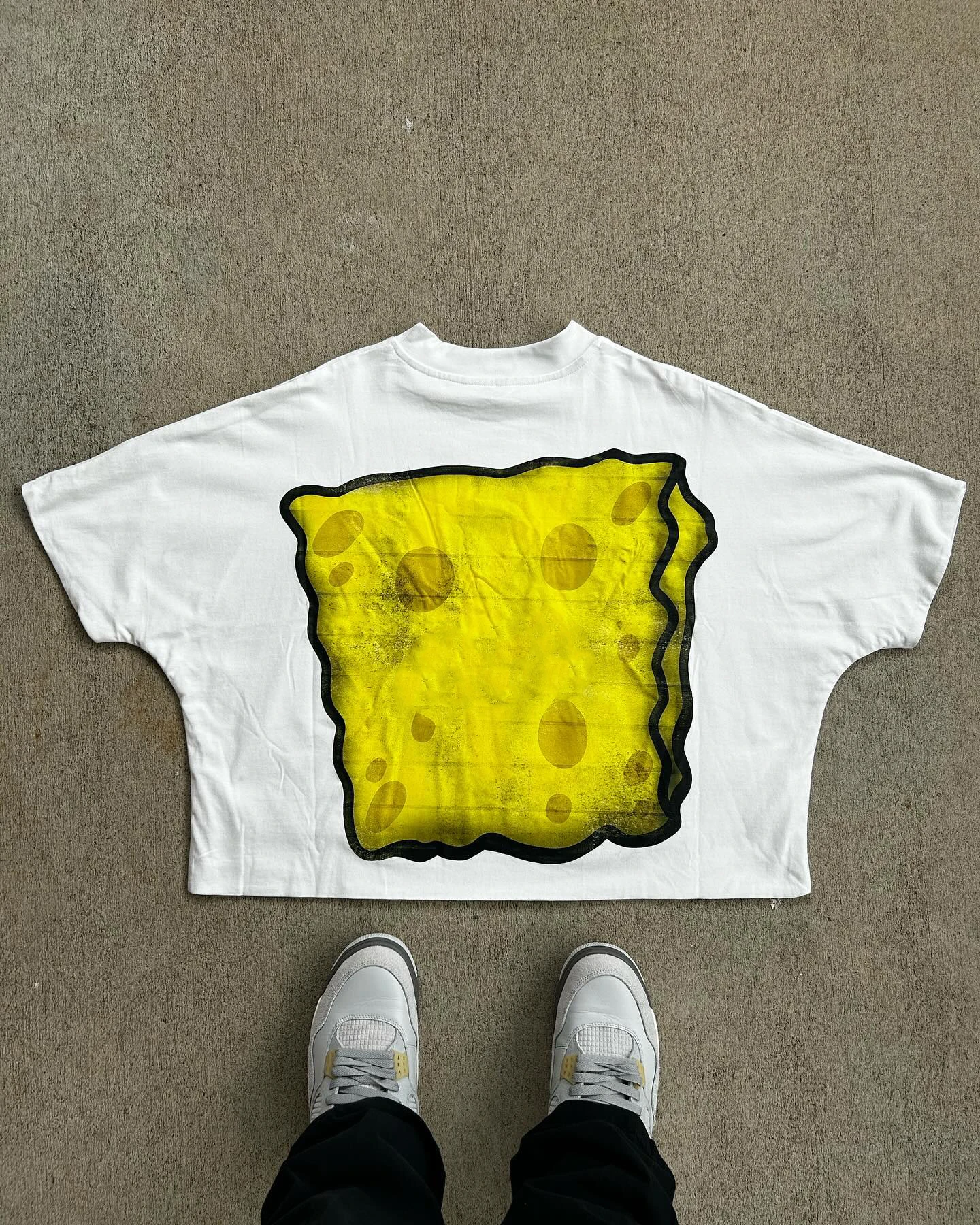 Yingling custom mock neck t shirt oversized drop shoulder of f white t-shirts for men big and tall camiseta boxy t shirt