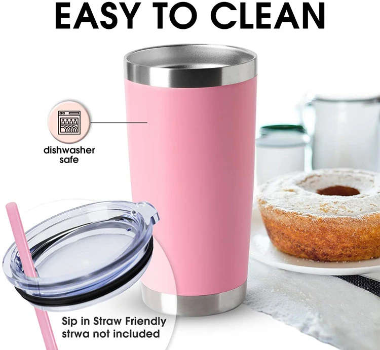 Custom 20OZ stainless steel thermos coffee mug thermal cup with lid