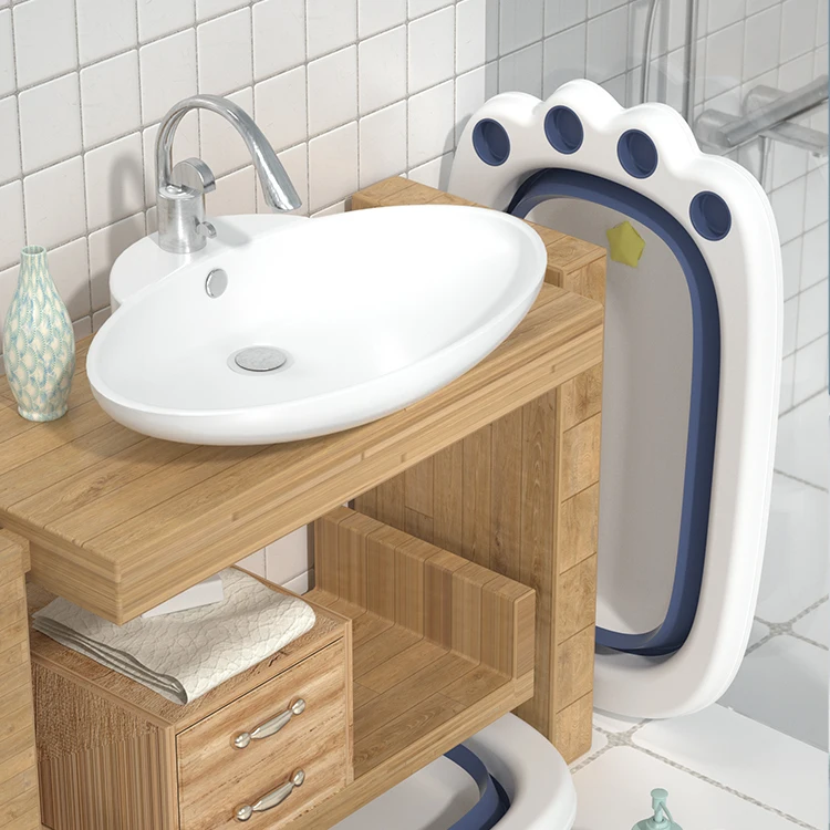 Wholesale Best Selling Portable Newborn Folding Baby Plastic Tub Set High Quality Multifunctional Bathtubs Designed Soft TPE