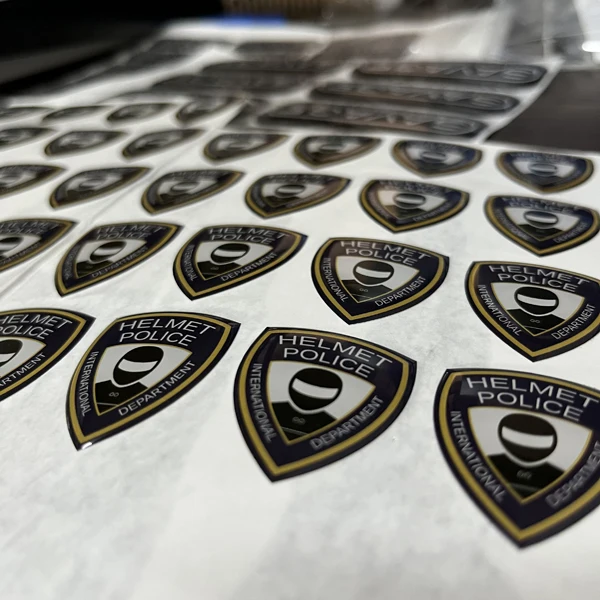 3D Epoxy dDoming Gel Sticker Raised 3D Decal Custom Epoxy Logo Sticker