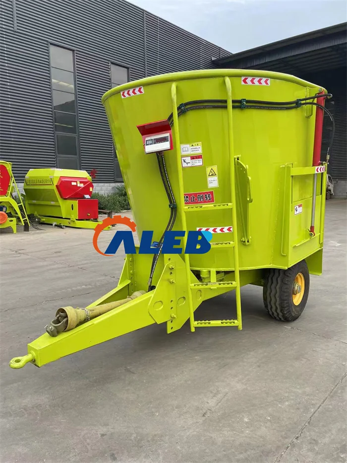factory supply cattle sheep forage tmr feed mixer silage grass blender feed spreader
