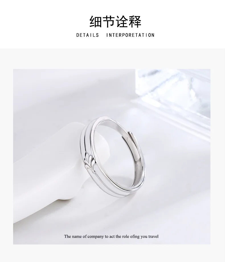 Princess and knight rings couple style s925 sterling silver rings men and women jewelry adjustable rings