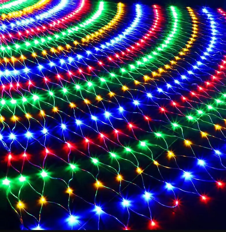 Net Lights Decorative String Light LED IP65 Waterproof Camping Tent Wedding Party Decoration 8 Mode Flashing Led Wall Lighting