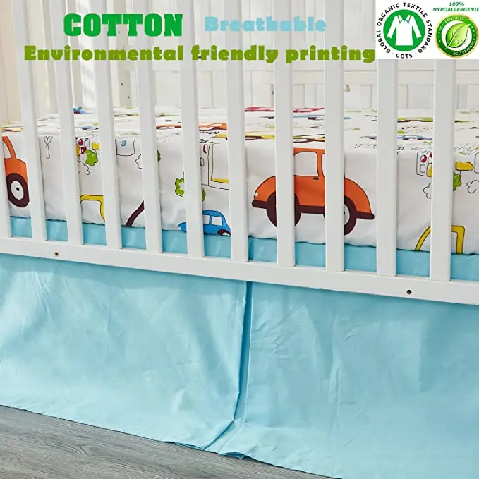 Hot Sell WaterProof Mattress Cover cotton small car printing Bed Mattress Protector