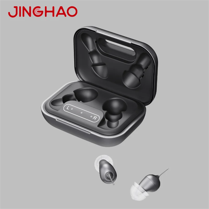 Digital Wireless Bluetooth Apparecchi Acustici Mini CIC iic Hearing Aid Amplifier Digital Manufacturer With App Control
