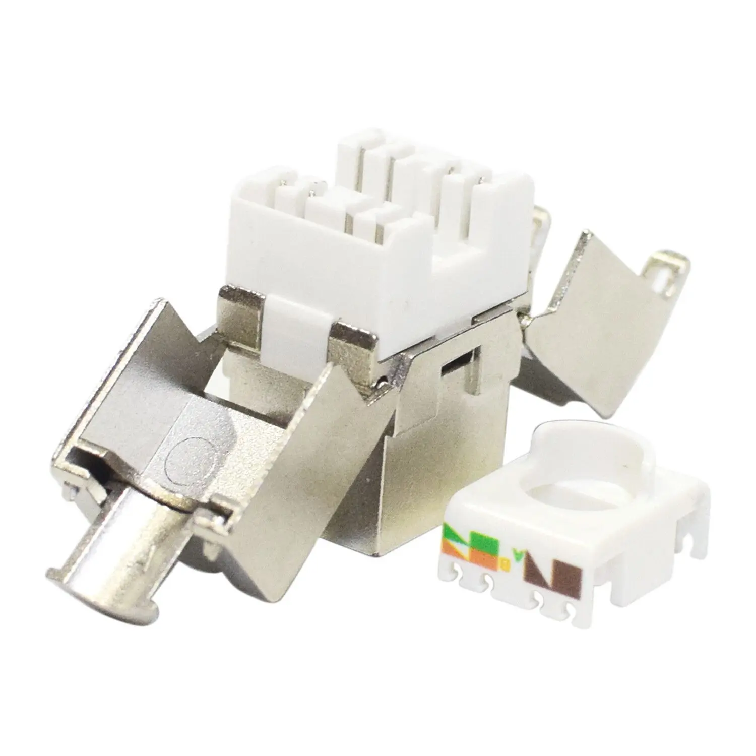 SZADP factory price  Ethernet Rj45 connector Cat7 Cat6A Cat6  Shielded Ftp zinc alloy module network key socket