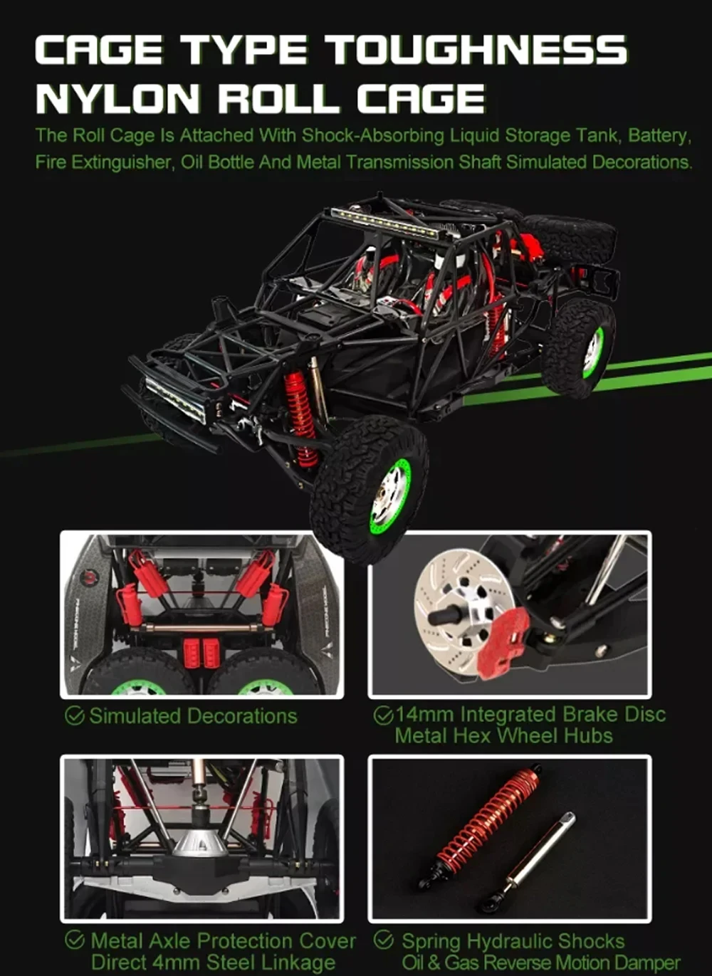 SJY-UD1001 1/10 4WD 2WD дистанционное управление высокоскоростной дрейф внедорожник Радиоуправляемый спортивный автомобиль 1:10 60 км/ч бесщеточный двигатель