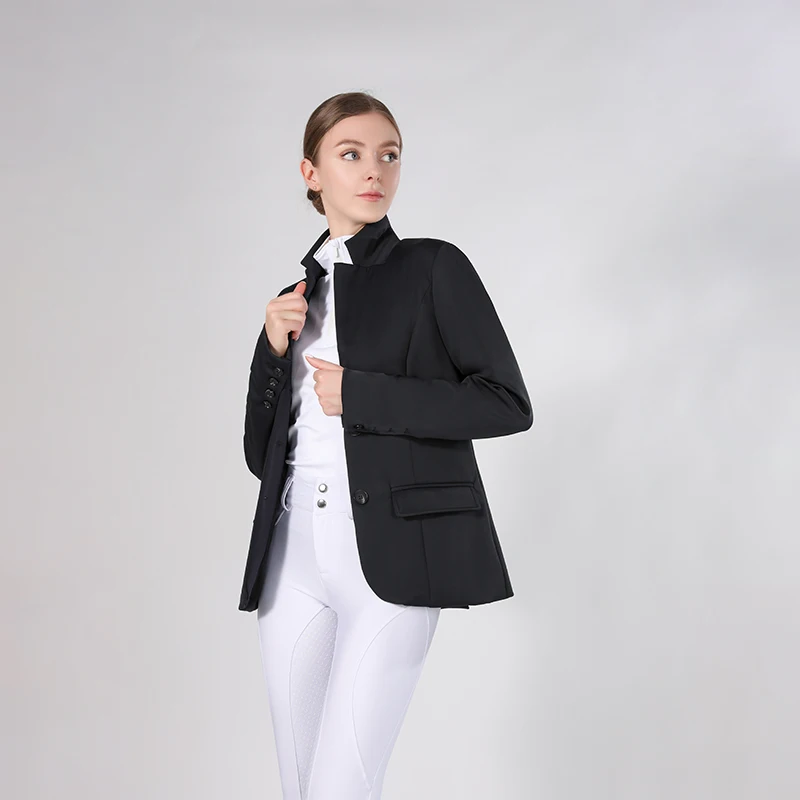 High Quality Women Show Jackets Breathable Soft Fabric Horse Riding Equestrian Performance Jackets Stretchy For Femme Rider
