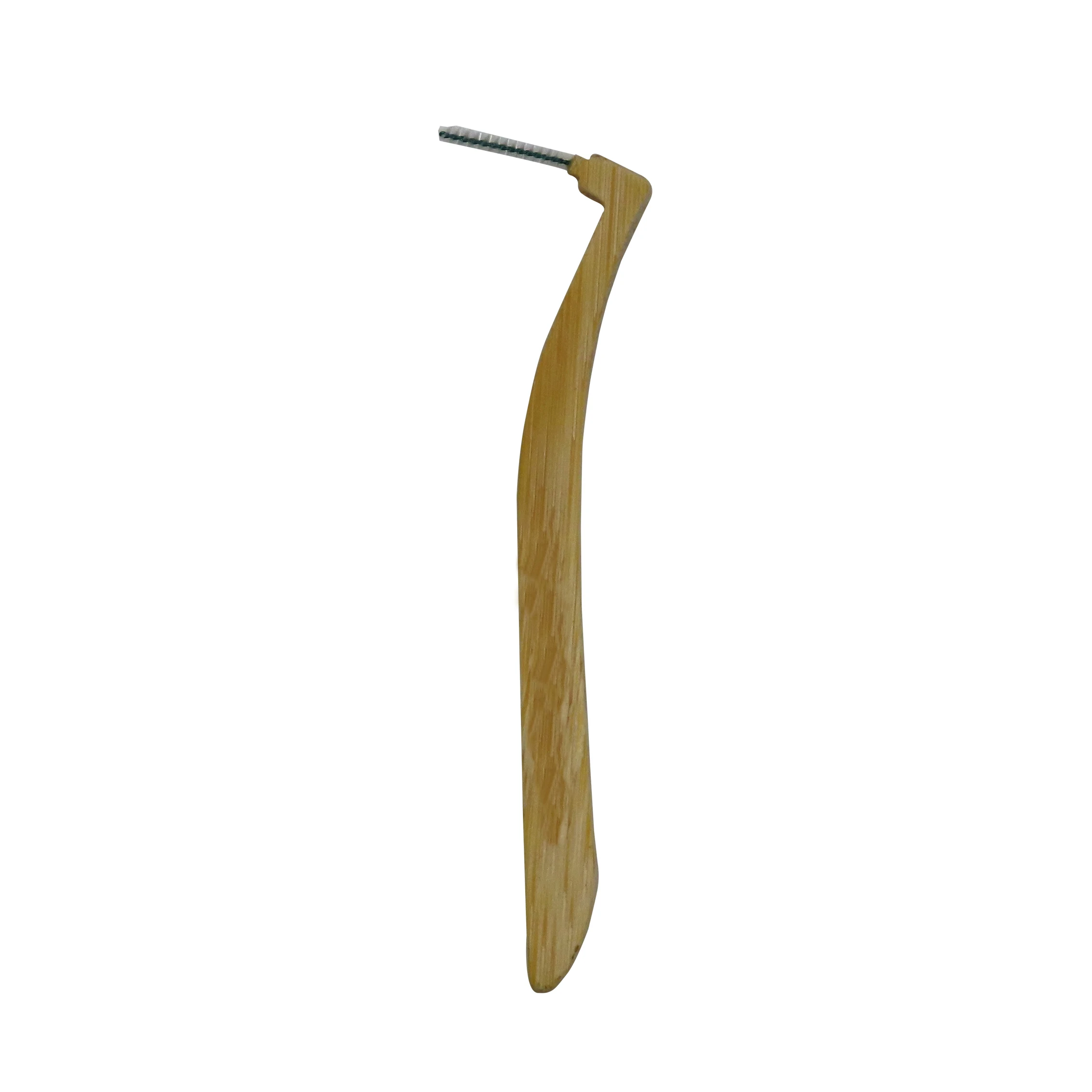 
Best selling Eco-friendly bamboo L shape interdental brush 