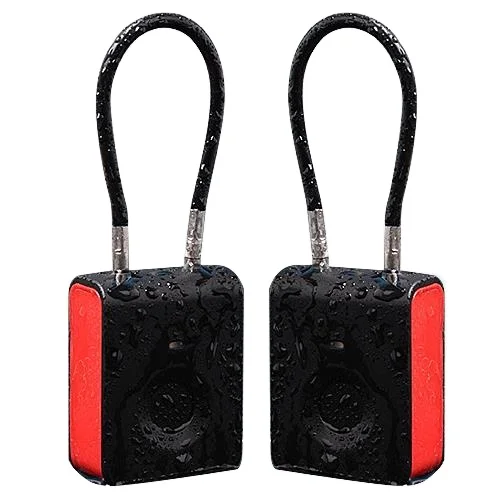 Customized waterproof IP65 USB charging smart fingerprint padlock industrial safety padlock