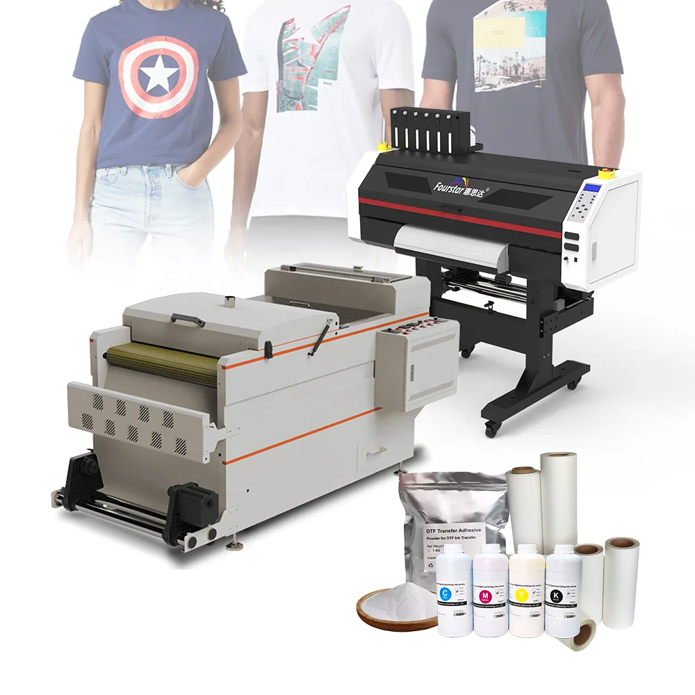 Latest Technology Epson i3200 4 heads dtf printer 24 inch  dtf 60 cm t shirt druck printing impresora dtf printer