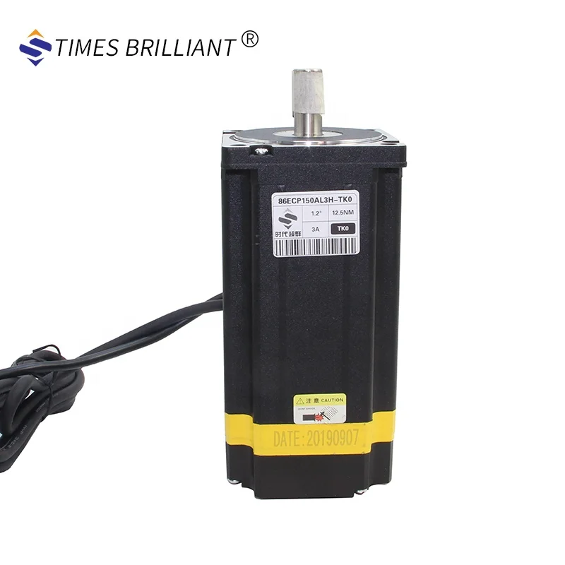 China hot sale 220VAC power supply12NM high votage 3 phase  nema34 closed loop stepper motor and driver kit for cnc machine