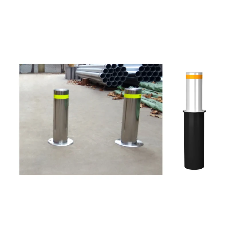 Solar-Powered Retractable Bollard for Green Energy Solutions, Outdoor Access Control