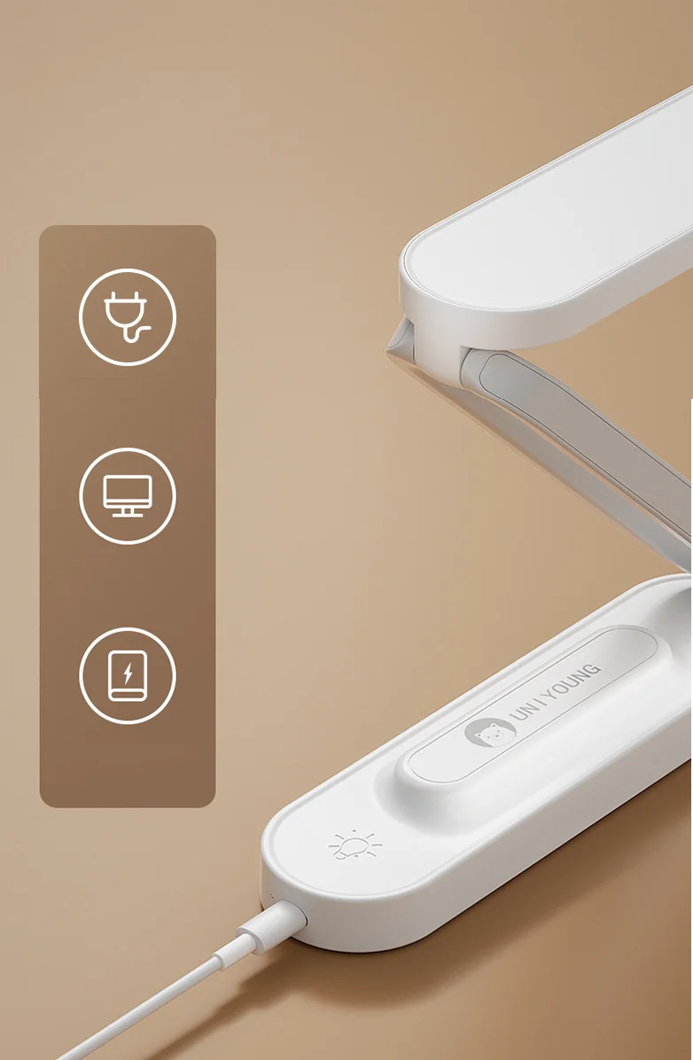 Folding Led Desk Lamp Eye Protection Desk Lamp Natural Light Protection Eye Dimmable Office Lamp 3 Color Mode Usb Charging Port