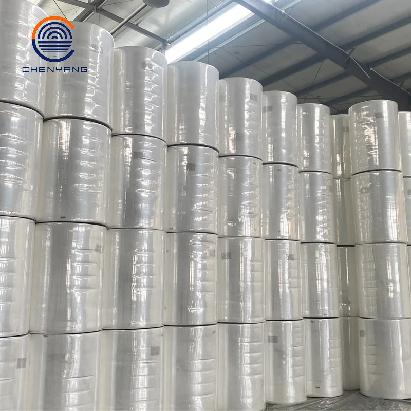 Pearl Pattern Cross Lapped Spunlace Nonwoven Jumbo Roll