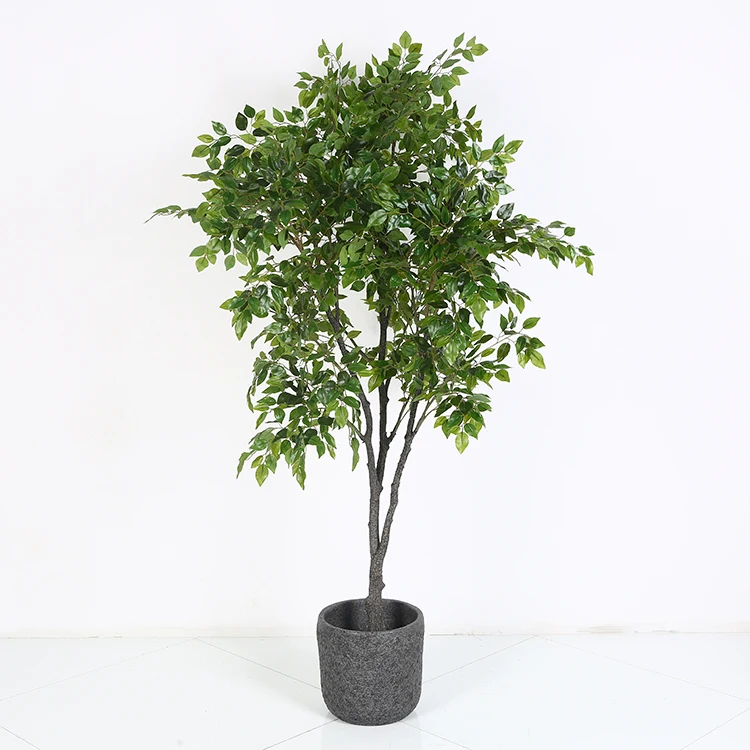 Home Decor Best 6Ft Faux Potted Green Lyrata Plants Artificial Ficus Tree Bonsai Fake Fiddle Leaf Fig Tree