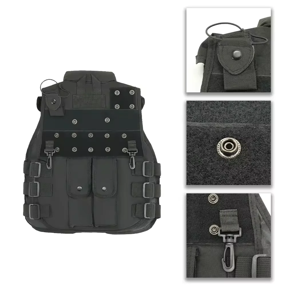 Youth Adventure Vest MolleCompatible Protective Jacket Outdoor Play Hunting Games Safe Shooting Simulations