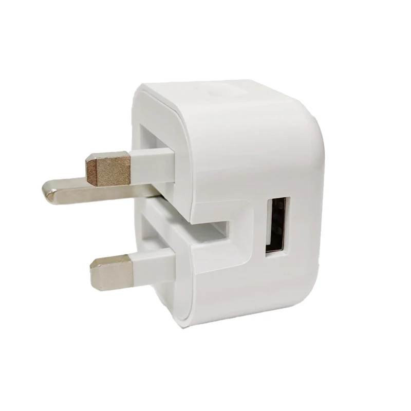 High Quality New Arrival Certified 5W USB Power Adapter Folding 3 Pins UK Charger Fast Charging for iPhone