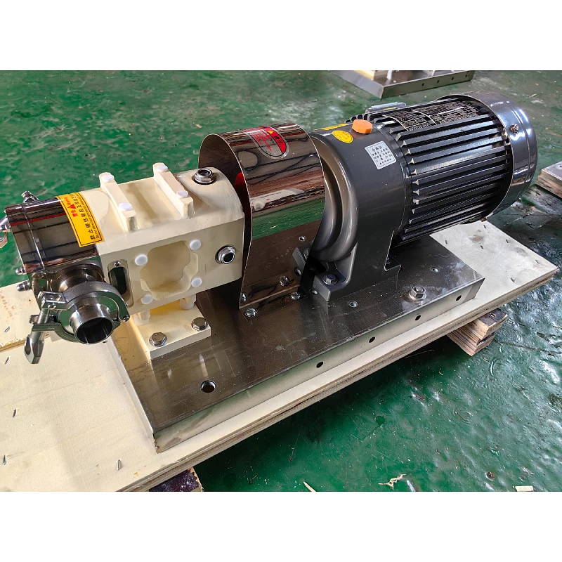 Miniature Sanitary Cam Rotor Pump Food Grade High Viscosity Rotary Lobe Pump